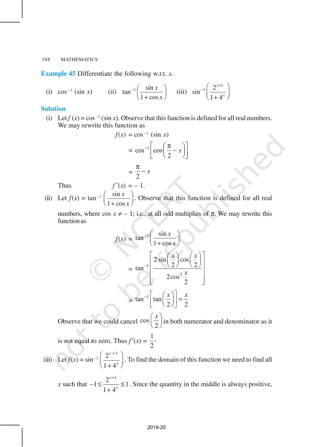 case study questions class 12 maths continuity and differentiability